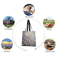 thumbnail image 5 of Canvas Tote Bag for Women Girls Design Print Colorful Assortment Of Flowers Tote, 5 of 8
