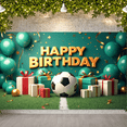 thumbnail image 2 of Colorful Soccer Birthday Banner Football Party Decorative Design for Birthday Party Kids Celebration Indoor Outdoor, 2 of 3