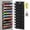 Black, variant on 10-Tier Over the Door Shoe Organizer with 18 Travel Shoe Bags & 1 Washing Shoe Bag, Clear Pocket Hanging Shoe Rack