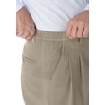 thumbnail image 3 of KingSize Men's Big & Tall Wrinkle-Free Double-Pleat Pant With Side-Elastic Waist, 3 of 4