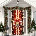 thumbnail image 5 of 35x71 Inch Christmas Door Cover – Santa Claus Pattern Polyester Fabric Door Hanging for Front Door, Wall & Holiday Party Decoration, 5 of 5