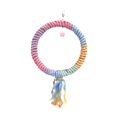 thumbnail image 2 of Runquan Bird Rope Perch Cotton Parrot Climbing Rope for Cockatiels Budgies Parakeets F, 2 of 8
