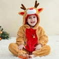 thumbnail image 2 of Rhuody Toddler Halloween Coatumes 2-3 Years Baby Girls Bodysuits Winter Warm Hallowmas Christmas Outfit Soft Comfortable Infant Romper Jumpsuit For Daily Wear Trend Playsuit Gold, 2 of 9