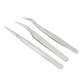 thumbnail image 5 of Pinzas para pestañas de 3 uds, pinzas para espinillas de acero inoxidable, pinzas extractoras de pestañas para salón en casa, 5 of 14