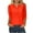 069 Red, variant on Fanxing Womens 3/4 Sleeve Shirts Summer Buttons T Shirts Loose Fit Henley Shirts Light Blue,L