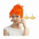 thumbnail image 1 of wonima44 2 Pcs Halloween Orange Wig Planet Earrings Set Space Earrings Curly Wavy Cosplay Wig for Women Costume Cosplay Party, 1 of 1