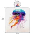 thumbnail image 2 of Jellyfish Canvas Beach Blanket Picnic Mat - Outdoor Oversized Sandproof Mat for Camping, Travel, and Beach Trips - Foldable and Portable - Large Size with Quick Dry Material, 2 of 6