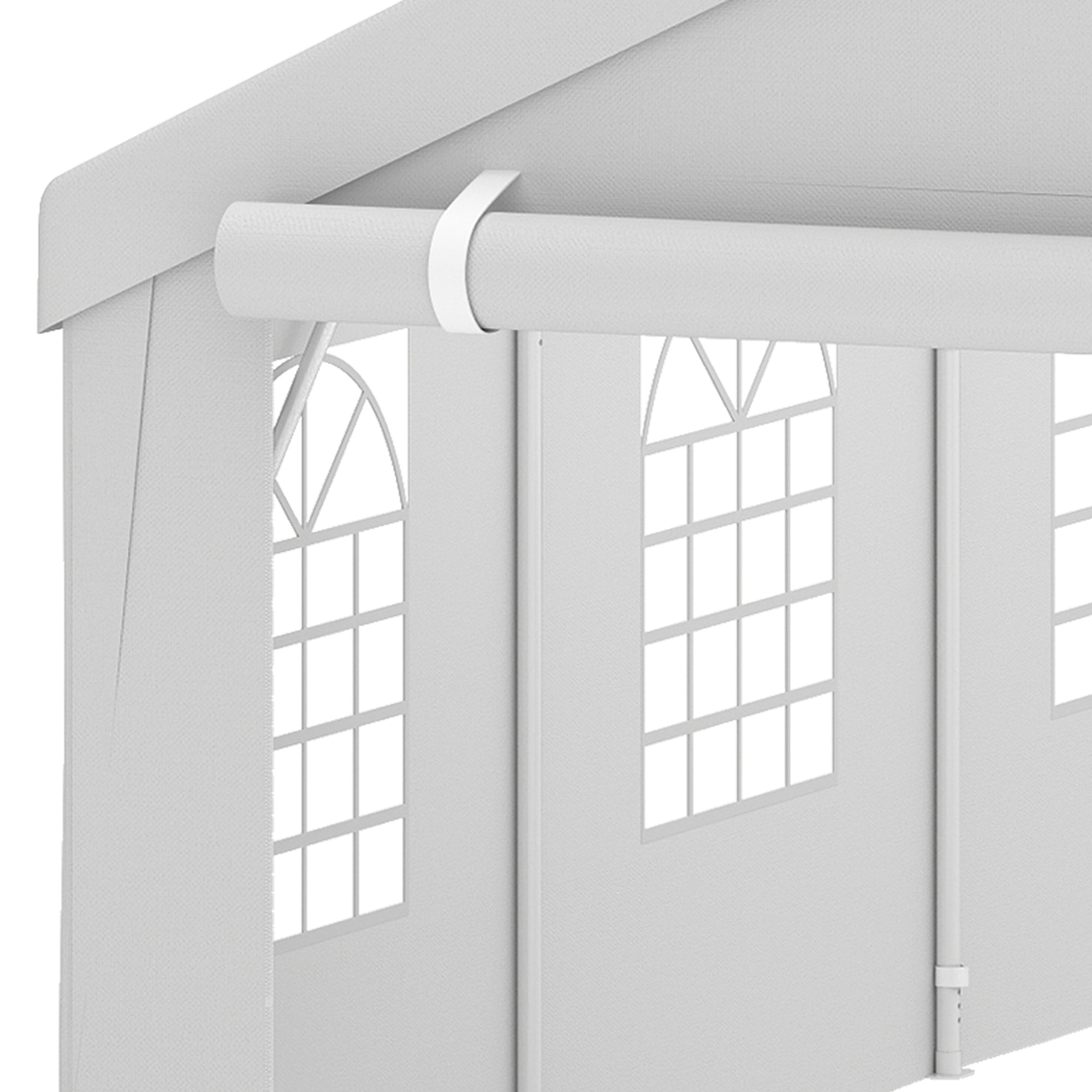 Uforic 20x40ft Heavy Duty Party Tent with Removable Sidewalls & 4 Storage Bags, Commercial Wedding Large Tent,Outdoor Carport Party Tent for Event, Waterproof, White