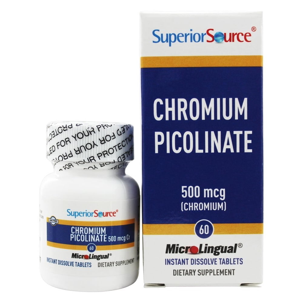Superior Source Chromium Picolinate Instant Dissolve 500 mcg. 60