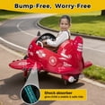 thumbnail image 6 of TOBBI 12V Airplane Style Electric Kids Ride On Toy w/ Joystick Control, Red, 6 of 14