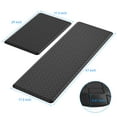 thumbnail image 5 of GPED Kitchen Mat Set,2 PCS Cushioned Anti-Fatigue Kitchen Rug, Waterproof Non-Slip Kitchen Floor Mat,Ergonomic Comfort Rug Standing Mat for Kitchen,Home Floor,Office, Laundry(17.3"×29"+17.3"×47"), 5 of 7