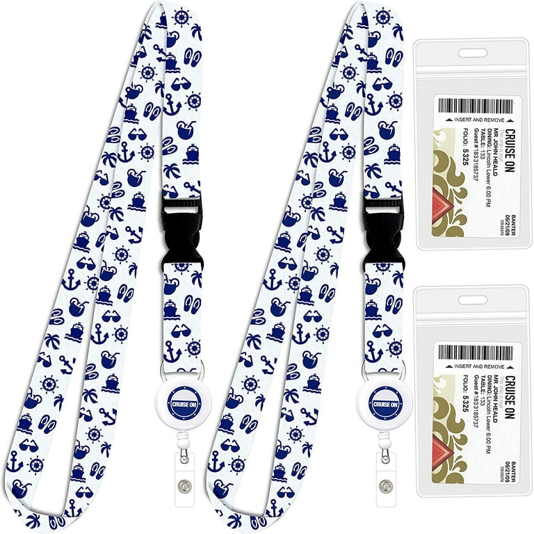 Cruise Lanyards with ID Holders for Cruse Ship Cards [2 Pack] Puerto R –  Cruise On