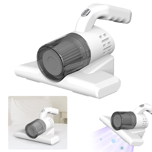 Potente Eliminador Ácaros Mano Con Succión Eliminador Ácaros Inalámbrico para El Recolector Polvo para Sofá Y Eliminador Ácaros Pequeños (blanco) Modelo Estándar 3 7 V