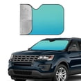 thumbnail image 2 of Yiaed Teal Turquoise Print Car Windshield Sunshade Front Auto Car Front Window Sun Shade Foldable Sun Visor Shield Cover Auto Accessories for Sedan SUV Truck-Medium, 2 of 5