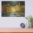 thumbnail image 4 of Luxe Metal Art 'Lake Como Hotel' by Allayn Stevens, Metal Wall Art, 16"x12", 4 of 7