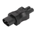 thumbnail image 1 of 5 conectores convertidores IEC320 C8 a IEC320 C7 de 2 pines y 2500 W para ordenador portátil, 1 of 12