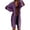 Purple, variant on Women's Lightweight Cardigan Sweater Open Front Knit Sweaters Coat (Purple, XXXL)