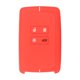 thumbnail image 1 of Funda para llave de coche, funda de silicona para llavero, protector único de 4 botones, regalo para coche Línea Blanca Roja, 1 of 8