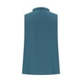 thumbnail image 5 of Womens Tank Top $4.98 Plus Size Clearance Sleeveless V-neck Pocket Cotton Linen Solid Color Shirt Blue XXXL, 5 of 6