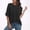 Black, variant on YHAJDS Womens Oversized Summer T Shirts Plus Size Short Sleeve Raglan Sleeve Top with Print Round Neck Loose