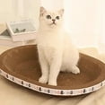 thumbnail image 4 of Cat Scratcher Cardboard Round Oval Cat Scratch Pad Bowl Nest for Indoor Cats Grinding Claw Round Cat Scratching Board, 4 of 8