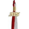 thumbnail image 2 of Endea Graduation Red/Grey Graduation Tassel with Gold Date Drop, 2 of 10