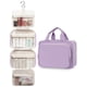 thumbnail image 4 of Neceser de viaje Narwey, tamaño grande, para colgar maquillaje, color morado, 4 of 9