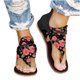thumbnail image 4 of Sandalias de playa planas con punta abierta y punta abierta para vacaciones informales con cremallera para mujer Wmkox8yii  nm6918, 4 of 5