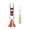 B, variant on 7829 Clip On Bear Bell Loud Sound forAn1ma1Repelling Alloy Construction Lightweight Keychain for Backpacks and Belts