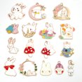 thumbnail image 1 of 10pcs Gold Color Cartoon Rabbit Pendants Charms for DIY Handmade Necklace Jewelry Making Findings, 1 of 5