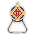 thumbnail image 1 of Talavera Style Decorative Pattern Metal Beer Bottle Cap Opener Duty Stainless Steel, 1 of 3