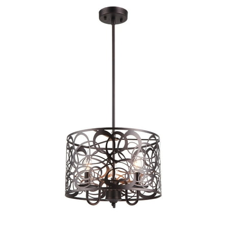 

Chloe Contemporary 3-light Oil Rubbed Bronze Pendant - Oil Rubbed bronze - Oil Rubbed bronze