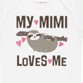 thumbnail image 4 of Inktastic My Mimi Loves Me Sloth Girls Baby Bodysuit, 4 of 5