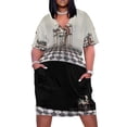 thumbnail image 1 of vestido de fiesta de té de bolsillo suelto vestido largo, 1 of 6