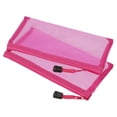 thumbnail image 1 of Malla Cremallera Bolsas, A6 Nylon Cremallera Bolsa Lápices Estuche Almacenamiento Bolsillos para Viajes Oficina Accesorios, Rosa Rojo Paquete de 6, 1 of 5