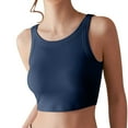 thumbnail image 5 of Women's Sleeveless Ribbed Knit Tank Top with Built-In Bra, Stretchy Camisole for Yoga, Workouts, and Casual Wear, 5 of 7