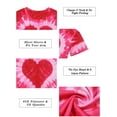 thumbnail image 5 of VILOVE Valentine Shirts for Women Tie Dye Heart T Shirt Valentine's Tee Shirt Casual Lover Short Sleeve Tops Pink S-2XL, 5 of 5
