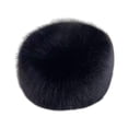 thumbnail image 3 of Sombrero de pescador de mujer sombrero tibio tortuoso sombrero de cubo de gorra de esquí para viajar senderismo Negro, 3 of 8