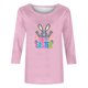 thumbnail image 4 of Mujeres 3/4 Manga Tops Impresión Casual Cuello Redondo Camiseta Top Blusa, Poliéster Toda la Temporada, 4 of 4