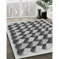 thumbnail image 2 of Ahgly Company Indoor Round Patterned Platinum Silver Gray Area Rugs, 6' Round, 2 of 6