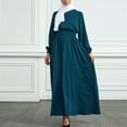 thumbnail image 3 of Robes Musulmanes à Couverture Complète pour Femmes Abaya Fluide Islamique Robe de Prière de Dubaï Robe de Couleur Unie Longue Robe Maxi, 3 of 7