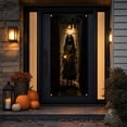 thumbnail image 5 of OCCOA Halloween Door Cover Scary Ghost Girl Holding Candle Hanging Decor for Front Door Porch Entryway Wall Haunted House Halloween Party Gift, B, 5 of 7