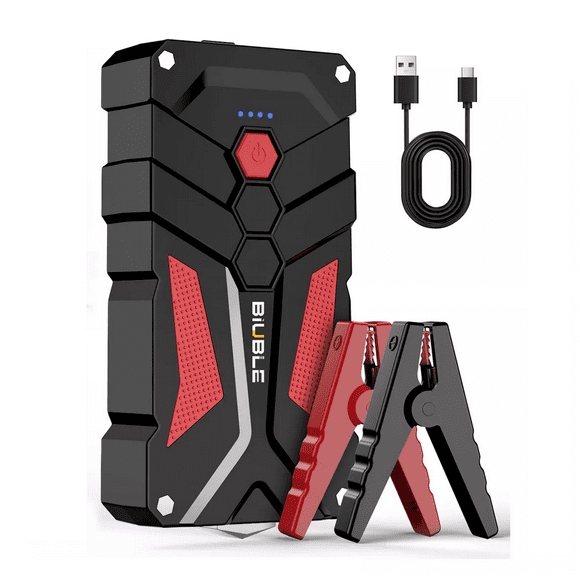 Arrancador De Batería De 2000A Belug 21800mah Negro/Rojo