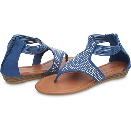 

Gold Toe Women’s Studded Thong Ankle Straps Sandal