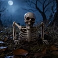 thumbnail image 5 of Tabletop White Plastic Half Skeleton Halloween Prop Decoration,2026 Halloween New Home Decor, 5 of 9