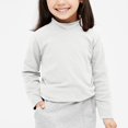 thumbnail image 2 of Staki Girls Long Sleeve Shirts Kids Basic Tees for Kids Girls Long Sleeve T Shirts(White,12-14 Years), 2 of 4