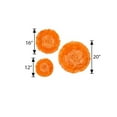 thumbnail image 5 of BalsaCircle 6 Pieces 12" 16" 20" Coral Orange Carnations Large Tissue Paper Flowers Wall, 5 of 5