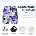 thumbnail image 5 of Gaeub Butterflies Mens Swim Trunks Stretch Beach Shorts Quick Dry for Men Swim Shorts Swimwear with Pockets- Small, 5 of 9