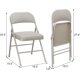 thumbnail image 3 of 4-pack of beige folding sillas con padded cushion y back, metal frame holds up to 350 lbs, ideal para para home, oficina, indoor y outdoor events, 3 of 8
