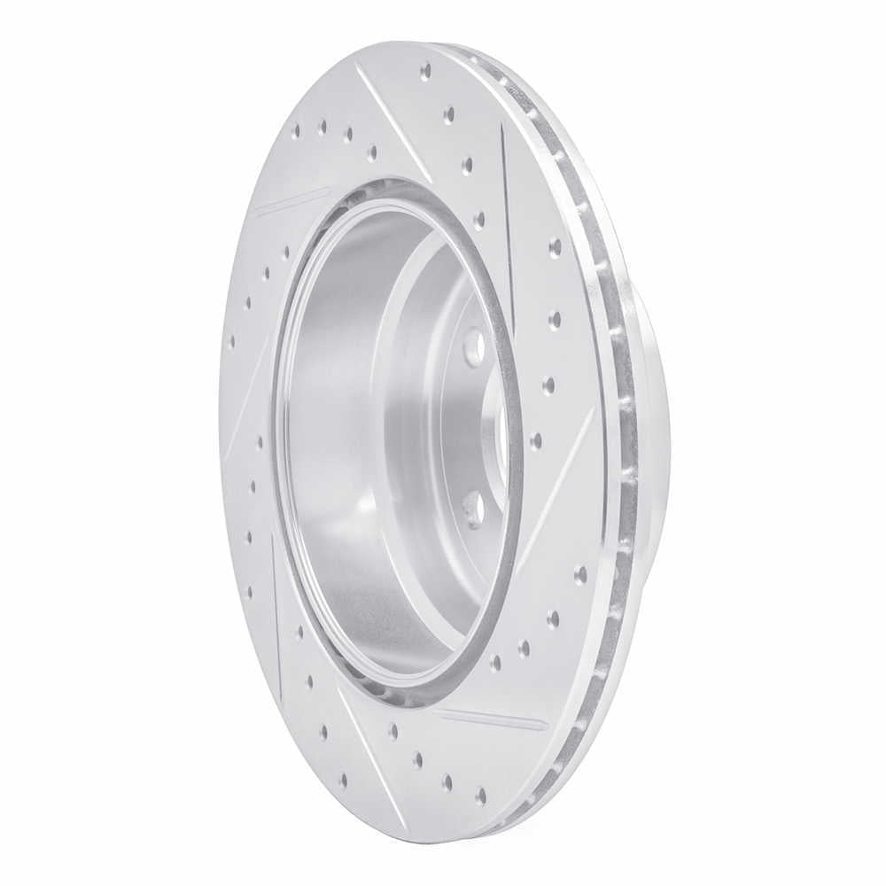 Dynamic Friction Company 631-31143L DFC Brake Rotor - Drilled And Slotted - Silver